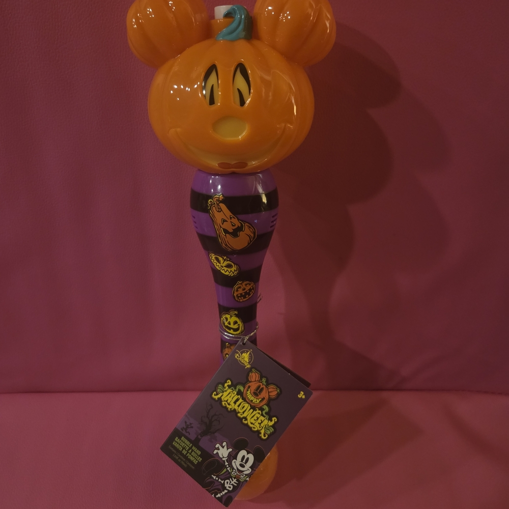 Disney Halloween Mickey Bubble Wand - Orange and Green